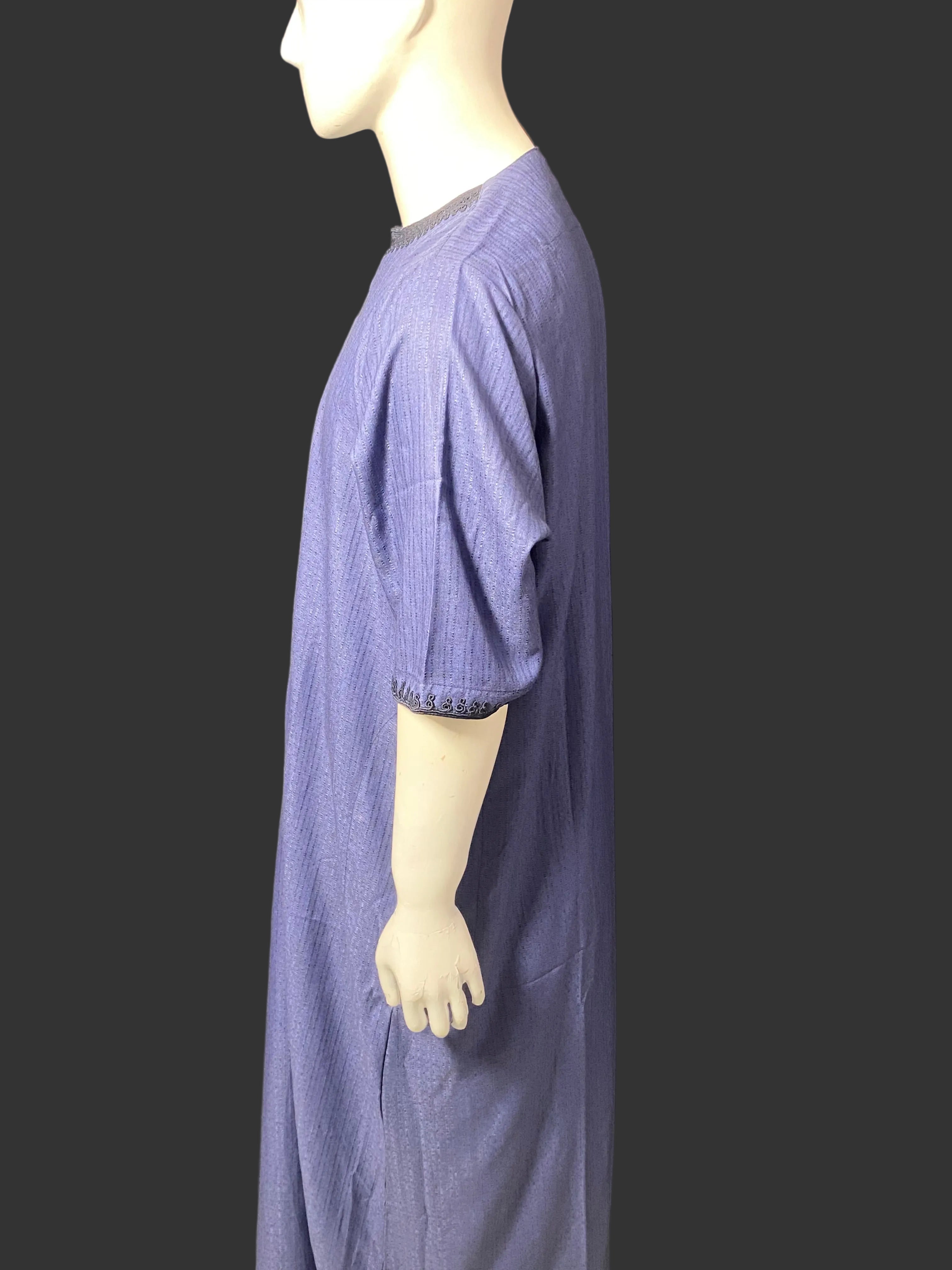 Djellaba marocaine collection été (Bleu Foncé)  🔵                    (La chéchia n’est pas offerte)