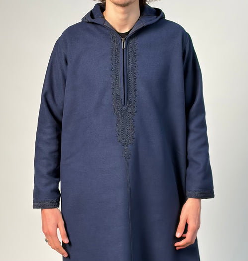 Qamis hiver (Bleu) épais – Confort & élégance 69,99 €