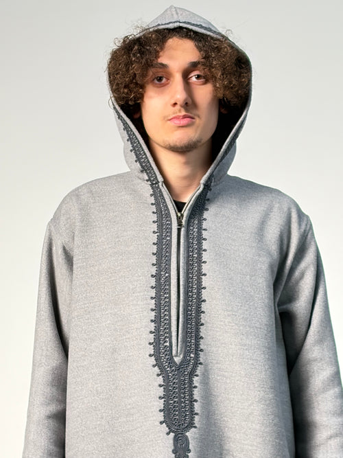 Qamis hiver (Gris) épais – Confort & élégance 69,99 €