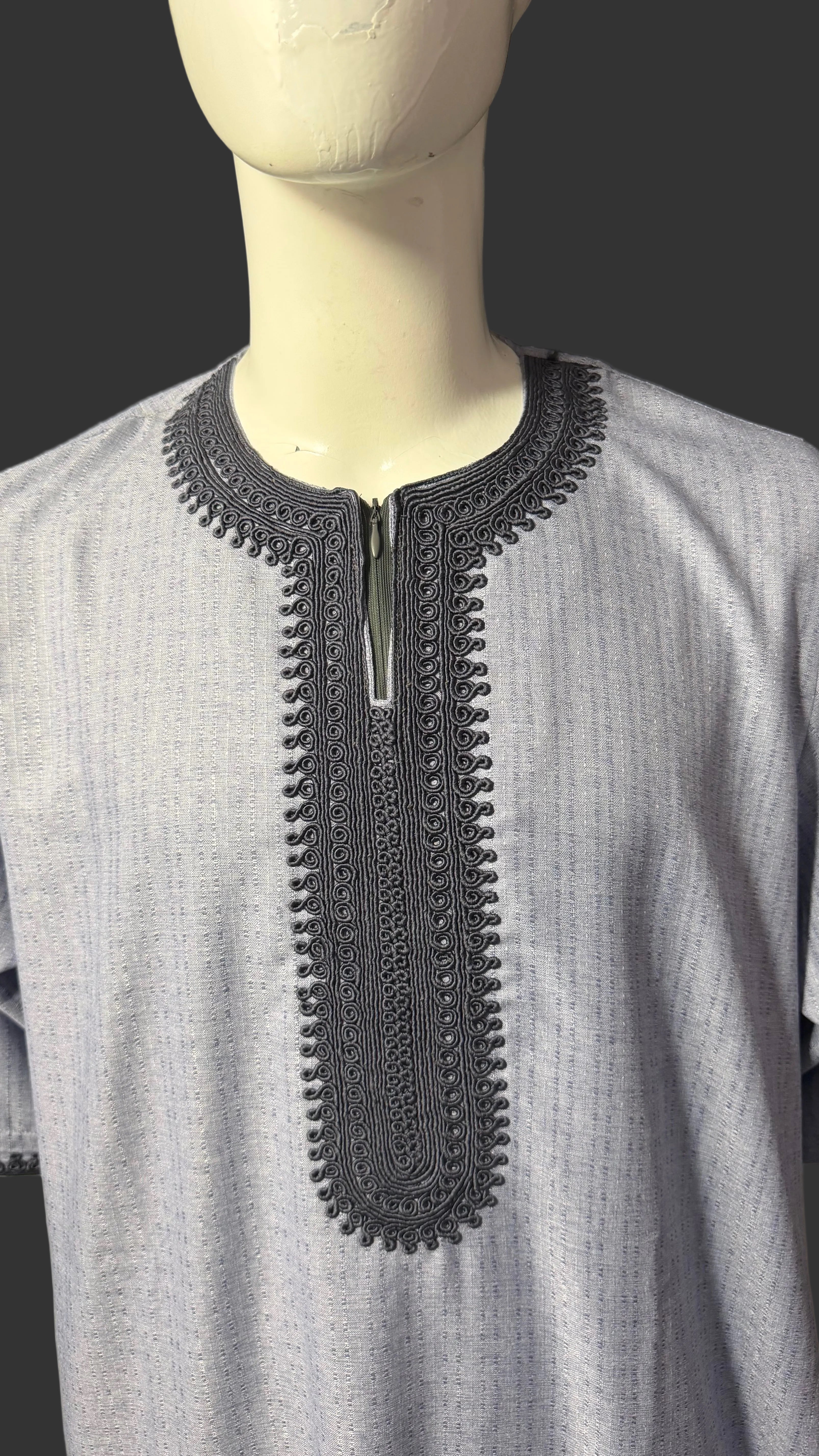 Djellaba marocaine collection été (Bleu ,Gris) 💎🌫️              (La chéchia n’est pas offerte)