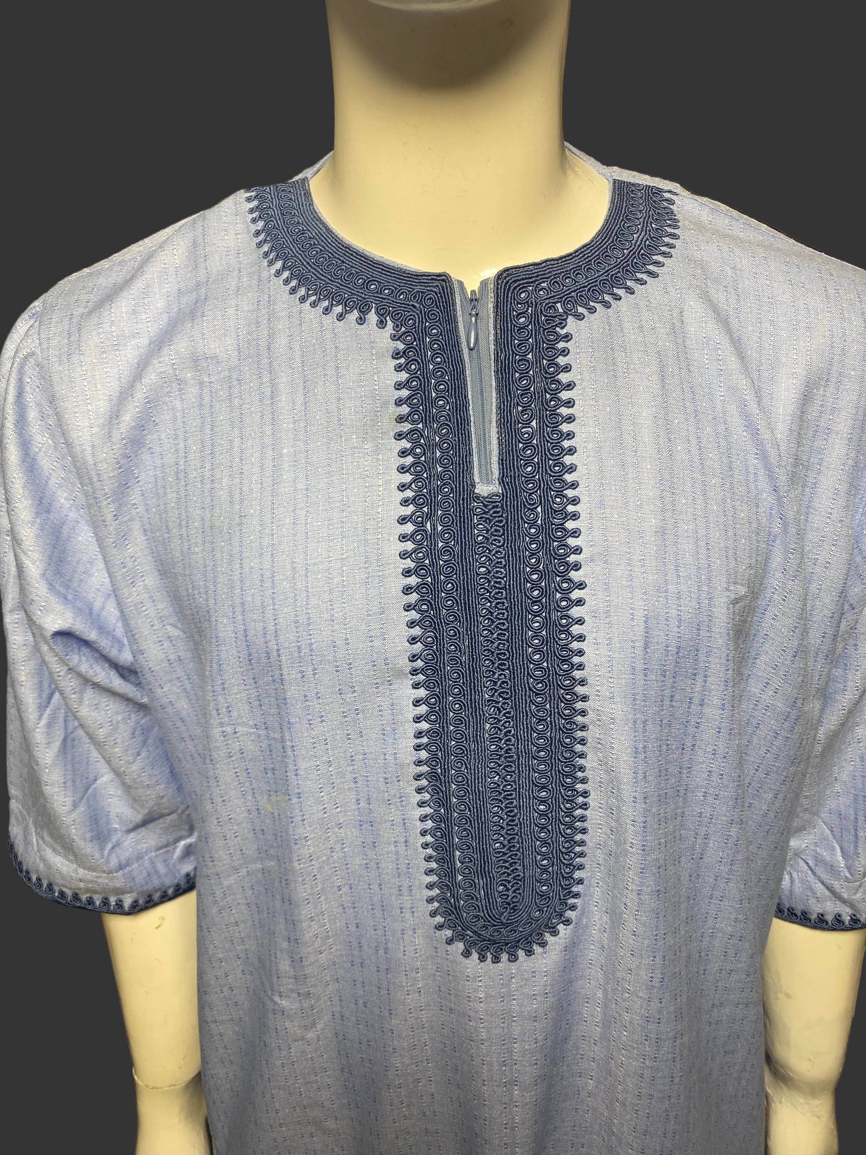 Djellaba marocaine  collection été (Bleu Ciel) 💎 (La chéchia n’est pas offerte)